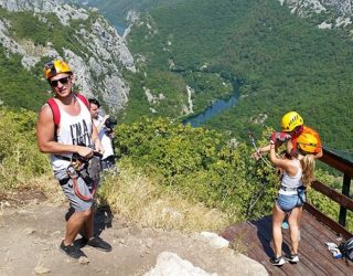 zipline in Omis