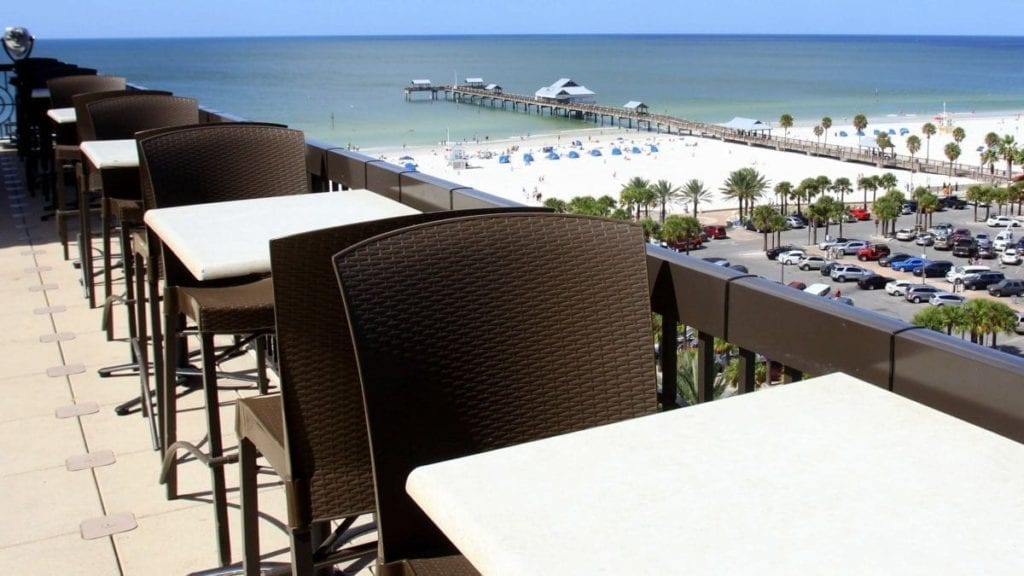 Clearwater/St. Petersburg hotel: uitzicht op strand