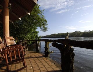 Tortuguero hotel: terras