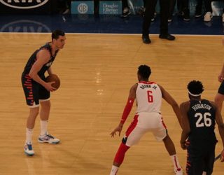 New York Knicks match met kinderen