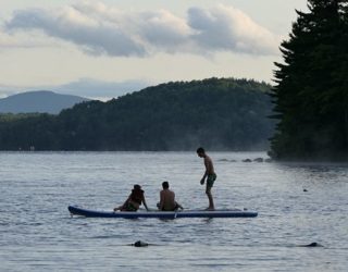 kajakken met de familie in Canada