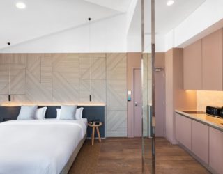 Slaapkamer van het hotel