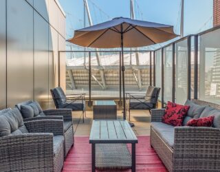 Lounge terras hotel Vancouver