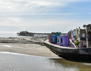 Kleurrijke huisjes Capitola Beach