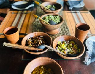 Klaargemaakte Sri Lankaanse gerechten