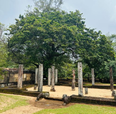 Speuren in de ruïnes van Polonnaruwa