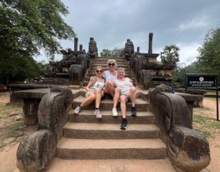 Trappen bij ruïnes Polonnaruwa